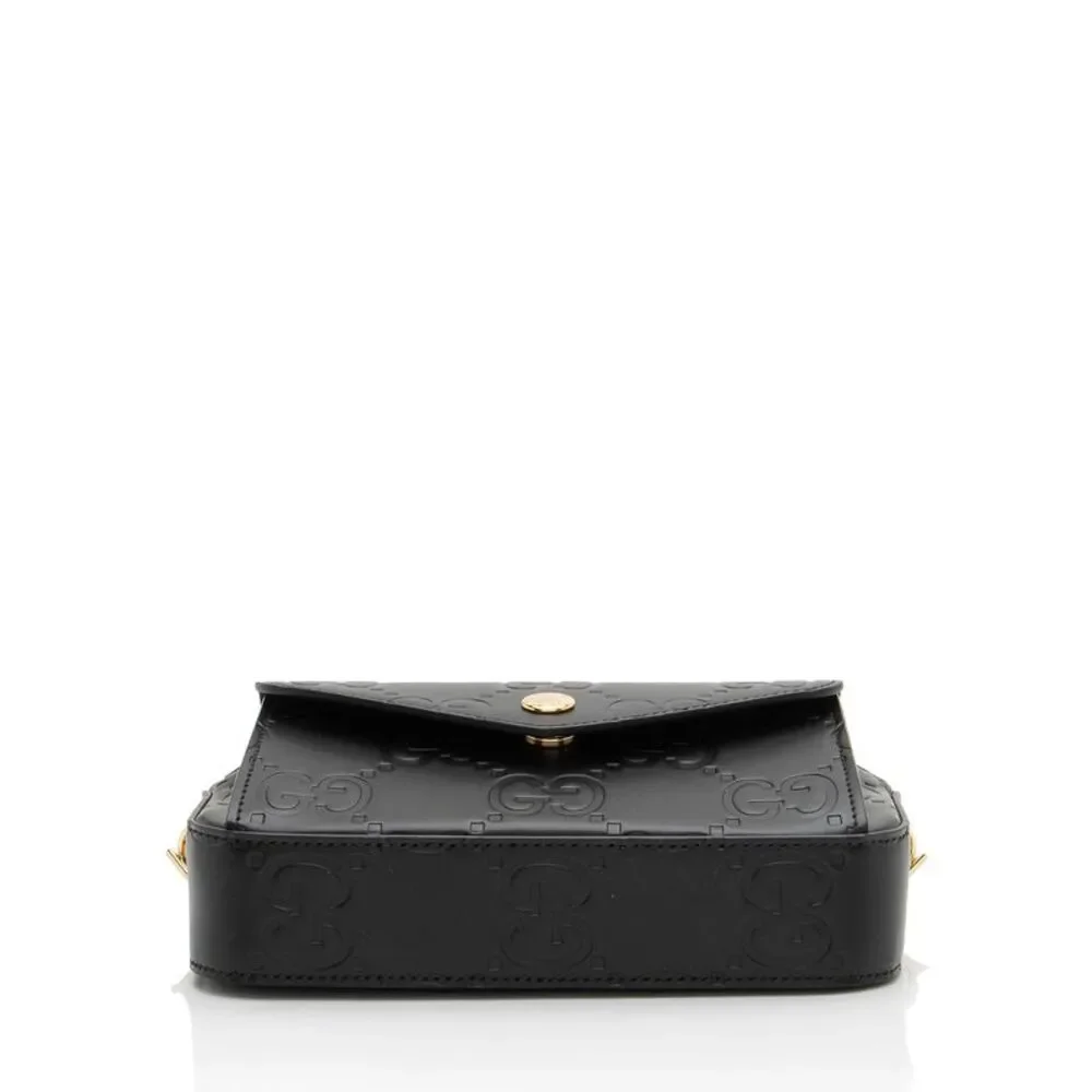 Gucci GG Debossed Leather Mini Shoulder Bag - Picture 4 of 10